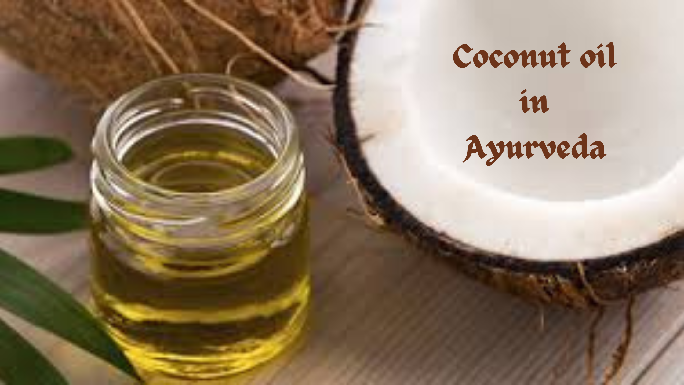 Coconut Oil In Ayurveda Letslive
